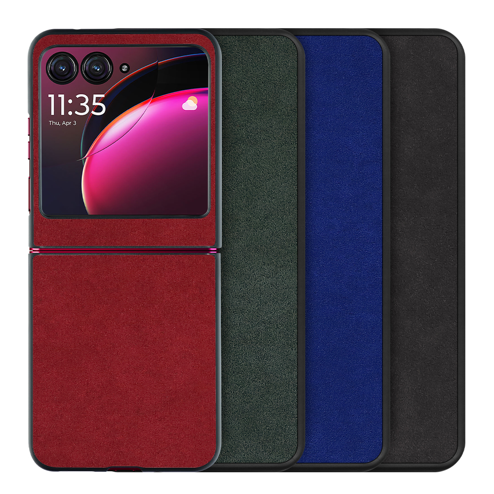 [ LOOF ALCANTARA-SHELL ] motorola razr 40 ultra  ケース カバー スマホケース アルカンターラ シンプル  [ motorola razr 40 ultra ]