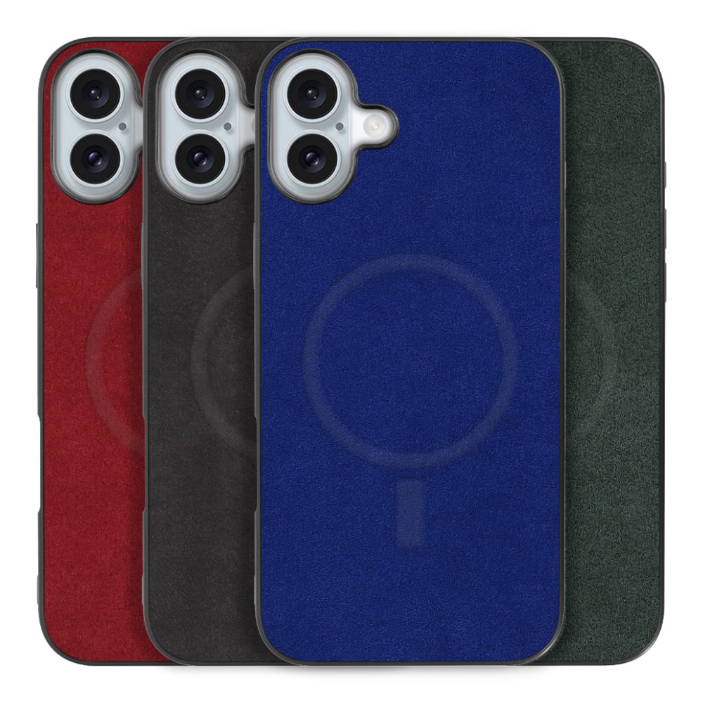 [ LOOF ALCANTARA-SHELL MagSafe対応 ] iPhone 16 Plus iPhone16 Plus アイフォン16 プラス iPhone 16 Plus 16Plus アイフォン 16 ケース カバー スマホケース アルカンターラ シンプル ストラップホール MagSafe対応 [ iPhone 16 Plus ]