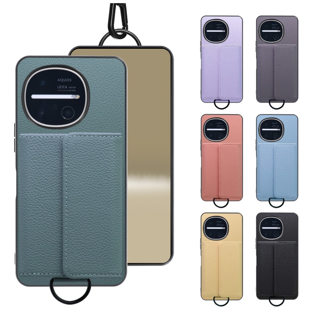 [ LOOF WALLET-SHELL ] AQUOS R11 SH-51G SH-M35  ケース カバー スマホケース ショルダー スマホショルダー 本革 背面収納 財布 カード入れ [ AQUOS R11 ]