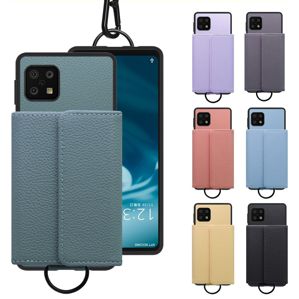 [ LOOF WALLET-SHELL ] AQUOS sense6s /sense6 sense 6s 6  ケース カバー スマホケース ショルダー スマホショルダー 本革 背面収納 財布 カード入れ [ AQUOS sense6/sense6s ]