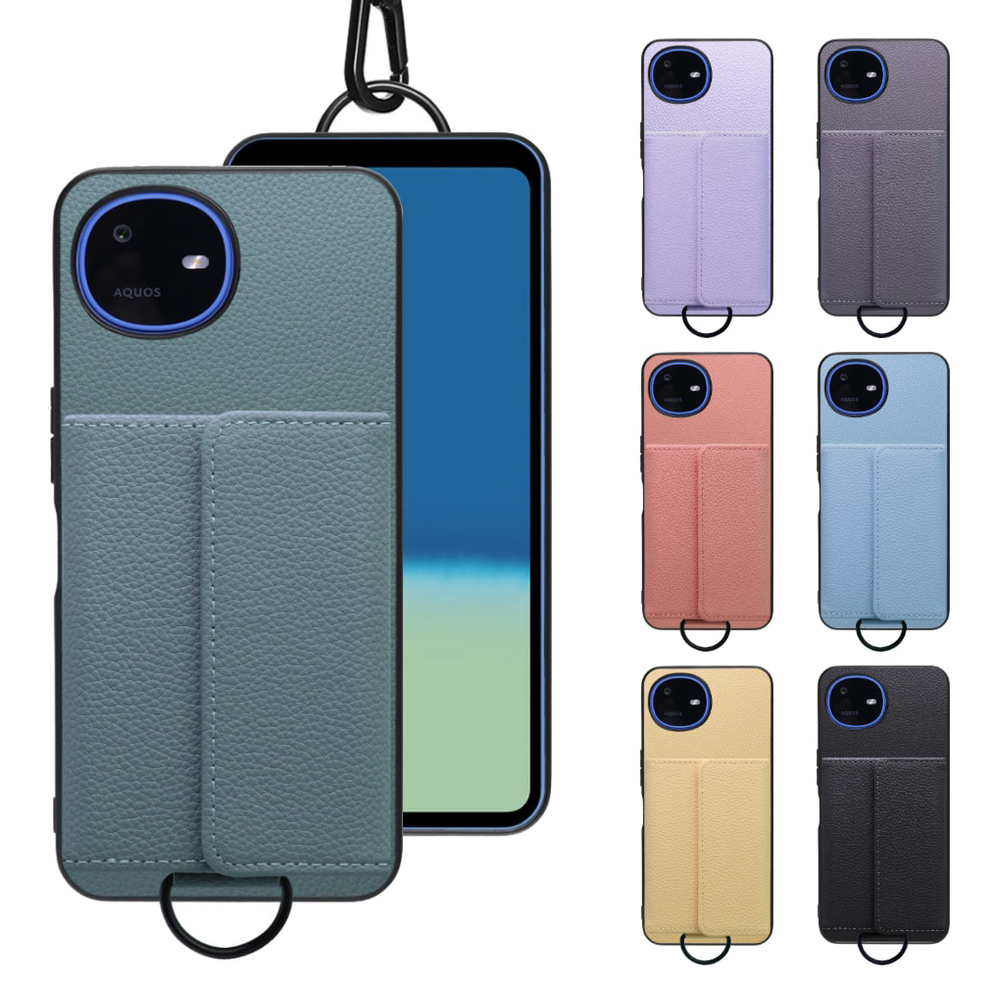 [ LOOF WALLET-SHELL ] AQUOS wish6 SH-M36  ケース カバー スマホケース ショルダー スマホショルダー 本革 背面収納 財布 カード入れ [ AQUOS wish6 ]