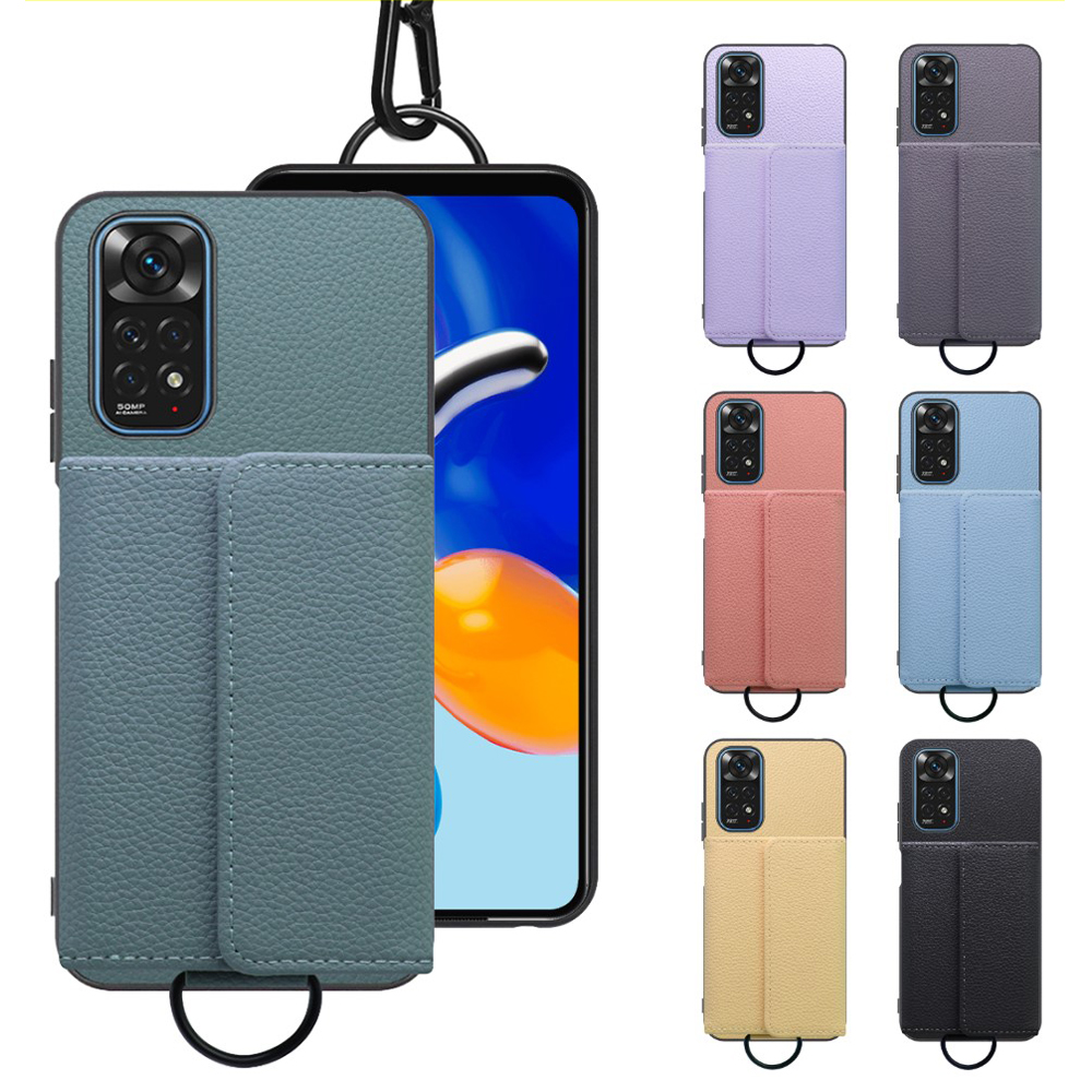 [ LOOF WALLET-SHELL ] Xiaomi Redmi Note 11 redminote11 note11  ケース カバー スマホケース ショルダー スマホショルダー 本革 背面収納 財布 カード入れ [ Redmi Note 11 ]