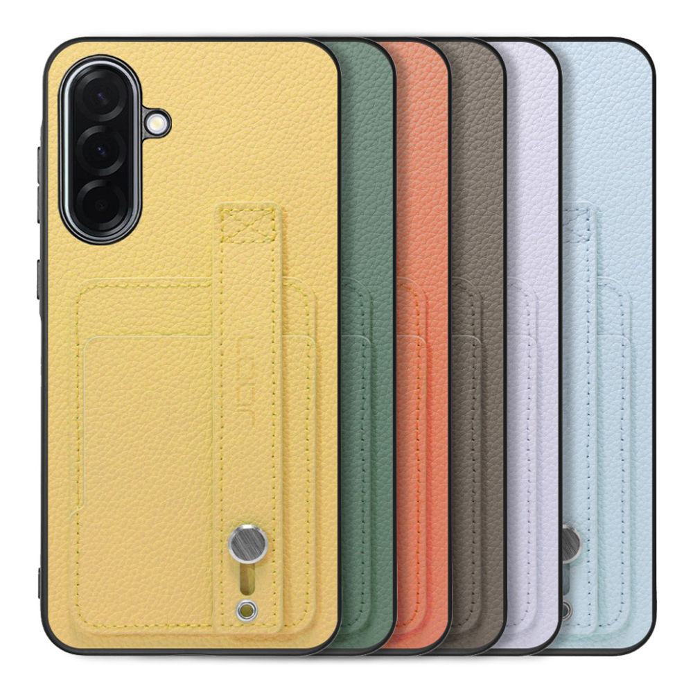 [ LOOF HOLD-SHELL CARD ] Galaxy A36 5G SC-54F スマホケース 背面 ケース カバー ハードケース 背面ベルト カード入れ 本革 ストラップホール [ Galaxy A36 5G ]