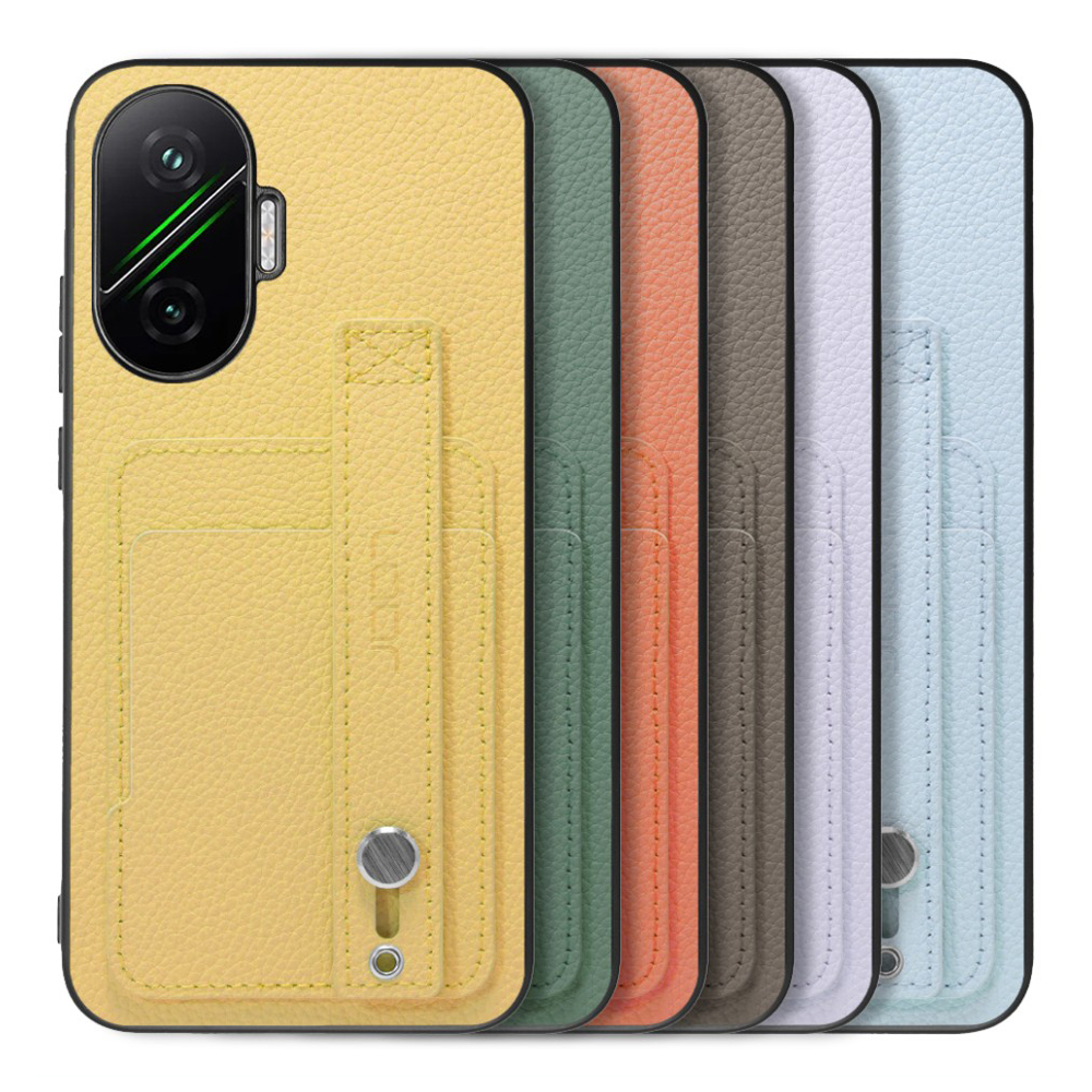 [ LOOF HOLD-SHELL CARD ] POCO F7 Xiaomi シャオミ スマホケース 背面 ケース カバー ハードケース 背面ベルト カード入れ 本革 ストラップホール [ POCO F7 ]