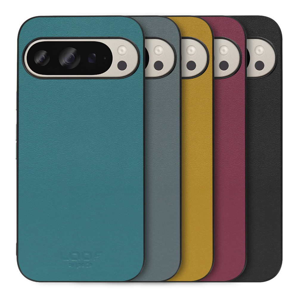 [ LOOF CLASSY-SHELL ] Google Pixel 9 / 9 Pro Google Pixel9 Pixel9pro ピクセル9 ピクセル9プロ スマホケース 背面 ケース カバー ハードケース シルバーボタン 本革 ストラップホール  [ Google Pixel 9 / 9 Pro ]