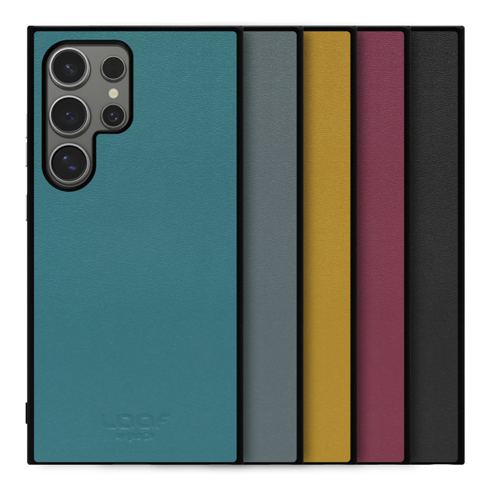 [ LOOF CLASSY-SHELL ] Galaxy S24 Ultra s24ultra スマホケース 背面 ケース カバー ハードケース シルバーボタン 本革 ストラップホール  [ Galaxy S24 Ultra ]