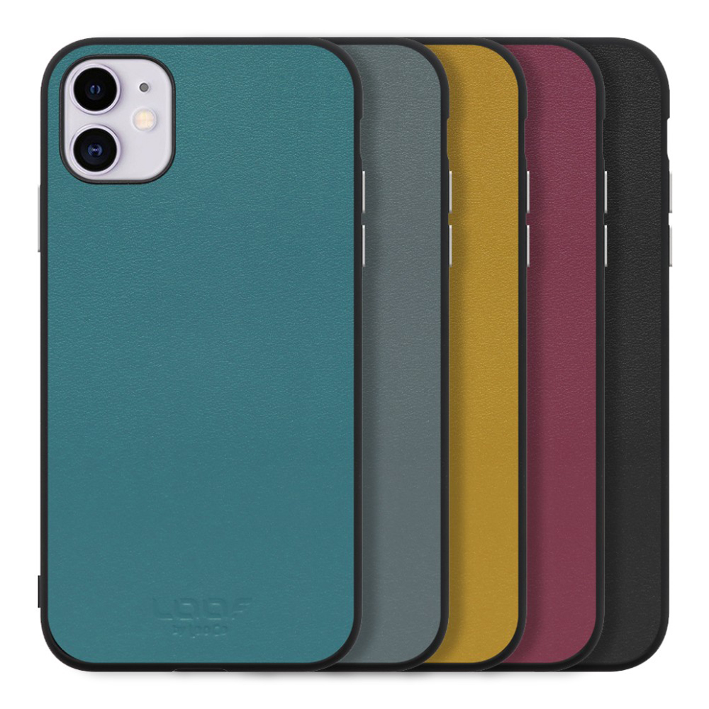 [ LOOF CLASSY-SHELL ] iPhone 11 iPhone11 スマホケース 背面 ケース カバー ハードケース シルバーボタン 本革 ストラップホール  [ iPhone 11 ]