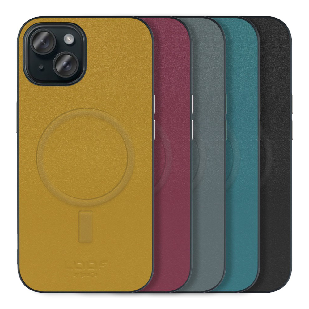 [ LOOF CLASSY-SHELL MagSafe対応 ] iPhone 15 iPhone15 アイフォン15 iPhone 15 アイフォン 15 スマホケース 背面 ケース カバー ハードケース シルバーボタン 本革 ストラップホール MagSafe対応 [ iPhone 15 ]