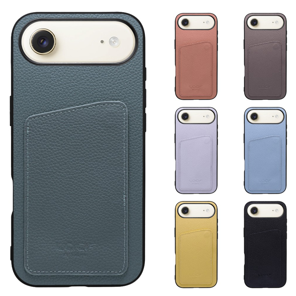 [ LOOF INVISIBLE CARD CASE-SHELL ] iPhone Air iPhone Air アイフォン エア iPhoneAir スマホケース 背面 ケース カバー 本革 見えない収納 カード 見えない 落ちない マグネット [ iPhone Air 用 ]