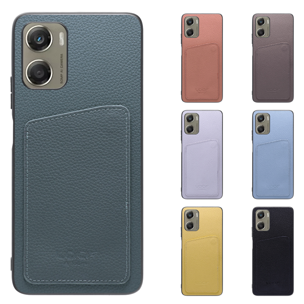 [ LOOF INVISIBLE CARD CASE-SHELL ] moto g06 モトローラ XT2535-6 スマホケース 背面 ケース カバー 本革 見えない収納 カード 見えない 落ちない マグネット [ moto g06 ]