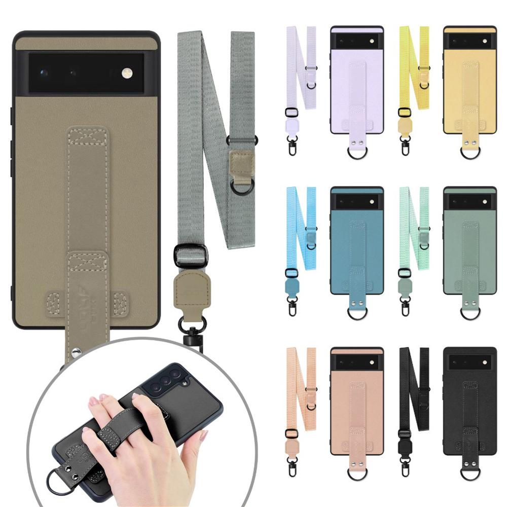 [ LOOF STRAP-SHELL (ロング+ Ver.) ] Google Pixel 6 googlepixel6 pixel6 ピクセル6 スマホケース 背面 ケース カバー ハードケース ショルダーベルト  本革 [ Google Pixel 6 ]