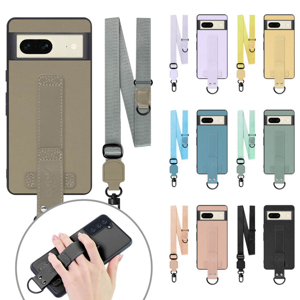 [ LOOF STRAP-SHELL (ロング+ Ver.) ] Google pixel 7 googlepixel7 pixel7 ピクセル7 スマホケース 背面 ケース カバー ハードケース ショルダーベルト  本革 [ Google Pixel 7 ]