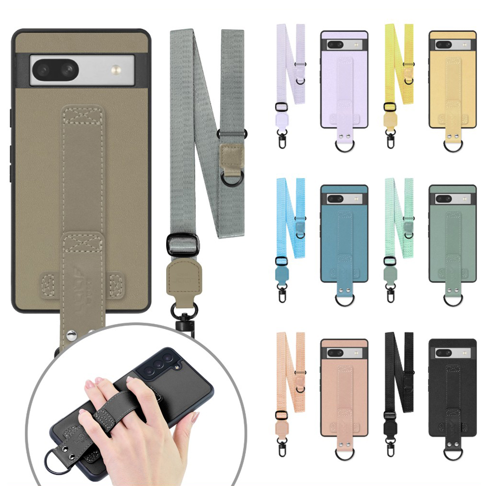 [ LOOF STRAP-SHELL (ロング+ Ver.) ] Google Pixel 7a googlepixel7a pixel7a スマホケース 背面 ケース カバー ハードケース ショルダーベルト  本革 [ Google Pixel 7a ]