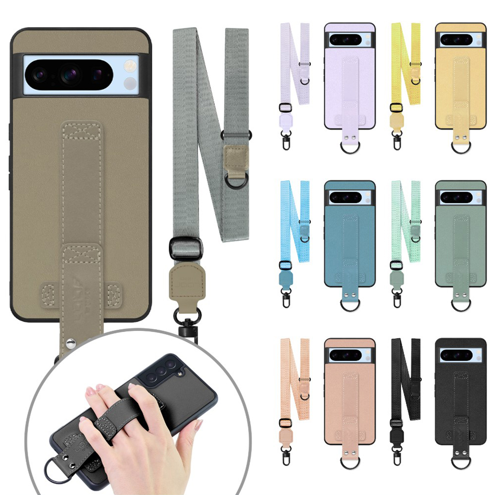 [ LOOF STRAP-SHELL (ロング+ Ver.) ] Google pixel 8 Pro googlepixel8pro Pixel8 8Pro プロ ピクセル8Pro スマホケース 背面 ケース カバー ハードケース ショルダーベルト  本革 [ Google Pixel 8 Pro ]