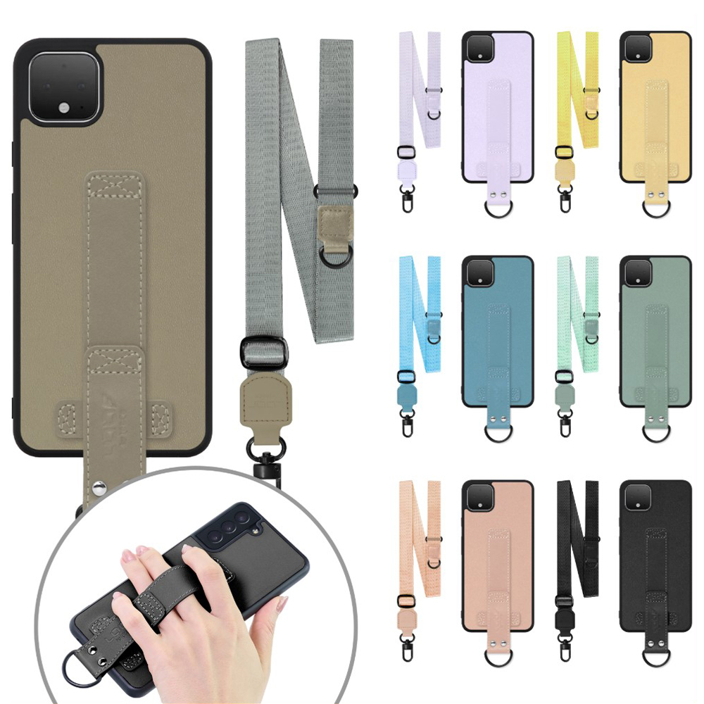 [ LOOF STRAP-SHELL (ロング+ Ver.) ] Google Pixel 4 XL googlepixel pixel4xl ピクセル4XL スマホケース 背面 ケース カバー ハードケース ショルダーベルト  本革 [ Google Pixel 4 XL ]