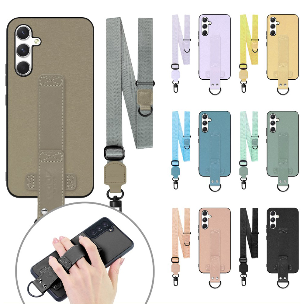 [ LOOF STRAP-SHELL (ロング+ Ver.) ] Galaxy A54 5G  スマホケース 背面 ケース カバー ハードケース ショルダーベルト  本革 [ Galaxy A54 5G ]