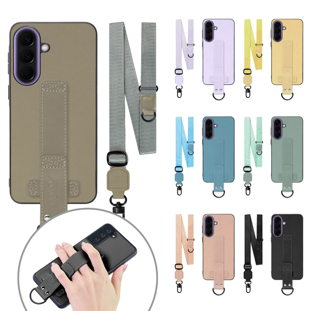 [ LOOF STRAP-SHELL (ロング+ Ver.) ] Galaxy A57 5G SC-54G SCG39 SM-A576Z SM-A576C スマホケース 背面 ケース カバー ハードケース ショルダーベルト  本革 [ Galaxy A57 5G ]