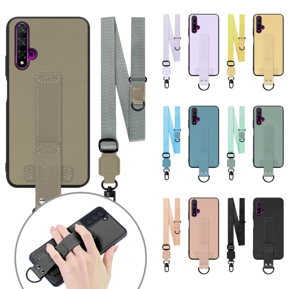 [ LOOF STRAP-SHELL (ロング+ Ver.) ] HUAWEI nova 5T nova5t スマホケース 背面 ケース カバー ハードケース ショルダーベルト  本革 [ HUAWEI nova 5T ]