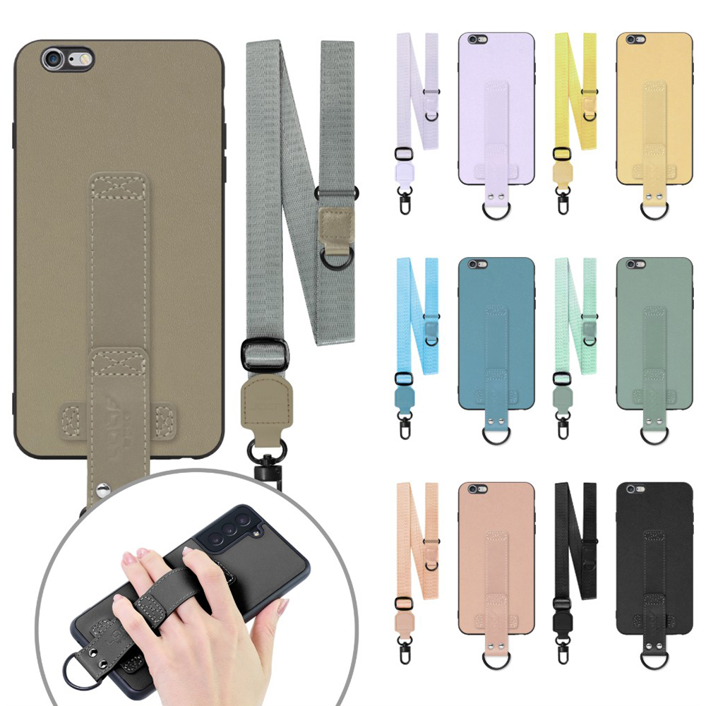 [ LOOF STRAP-SHELL (ロング+ Ver.) ] iPhone 6 Plus / 6s Plus iphone6plus iphone6splus 6plus 6splus スマホケース 背面 ケース カバー ハードケース ショルダーベルト  本革 [ iPhone 6 Plus / 6s Plus ]