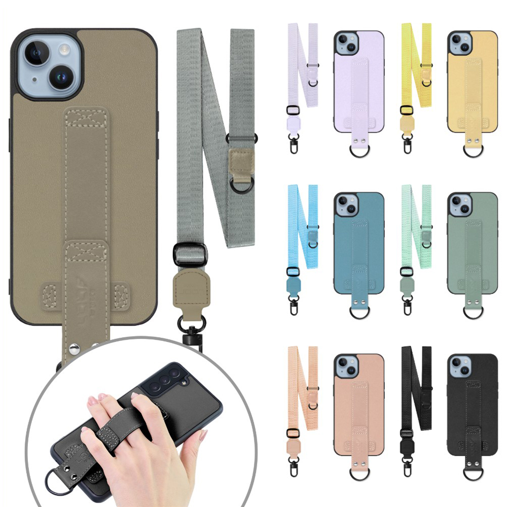 [ LOOF STRAP-SHELL (ロング+ Ver.) ] iPhone 14 iphone14 スマホケース 背面 ケース カバー ハードケース ショルダーベルト  本革 [ iPhone 14 ]