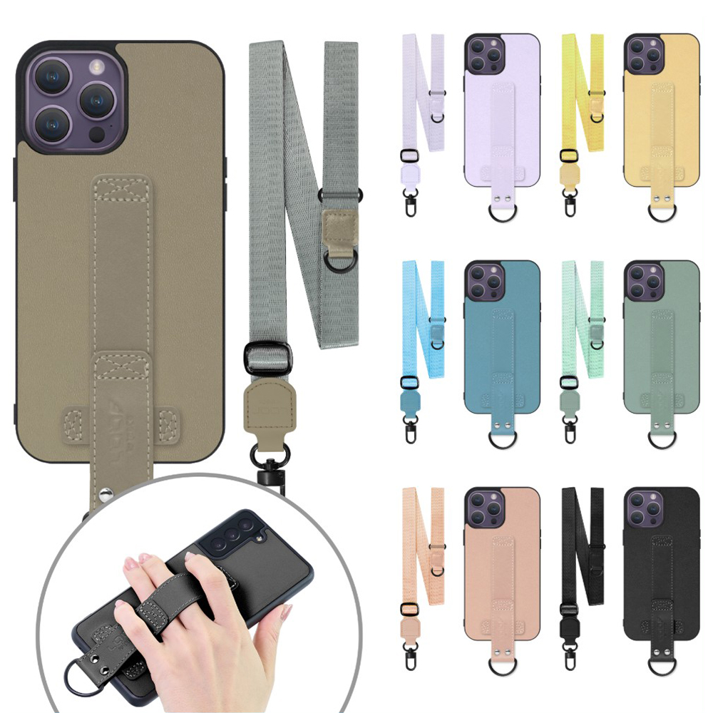 [ LOOF STRAP-SHELL (ロング+ Ver.) ] iPhone 14 Pro Max iphone14promax 14promax プロマックス スマホケース 背面 ケース カバー ハードケース ショルダーベルト  本革 [ iPhone 14 Pro Max ]