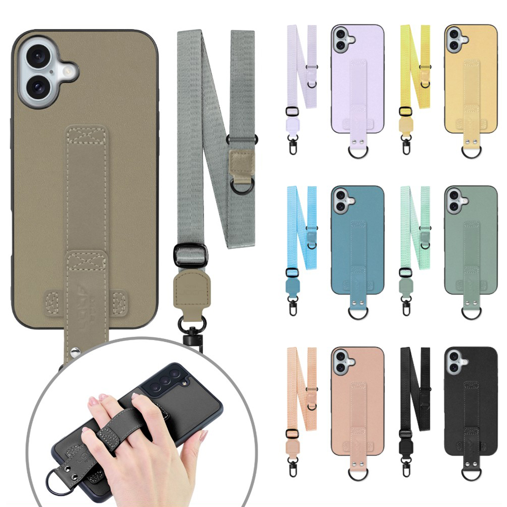 [ LOOF STRAP-SHELL (ロング+ Ver.) ] iPhone 16 Plus iPhone16 Plus アイフォン16 プラス iPhone 16 Plus 16Plus アイフォン 16 スマホケース 背面 ケース カバー ハードケース ショルダーベルト  本革 [ iPhone 16 Plus ]