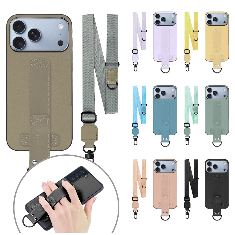 [ LOOF STRAP-SHELL (ロング+ Ver.) ] iPhone 18 Pro Max iPhone18 Pro Max アイフォン18 プロ マックス スマホケース 背面 ケース カバー ハードケース ショルダーベルト  本革 [ iPhone 18 Pro Max ]