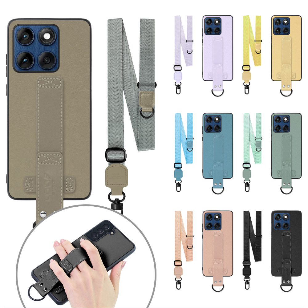 [ LOOF STRAP-SHELL (ロング+ Ver.) ] motorola edge 60 モトローラ XT2507-3 XT2507-6 スマホケース 背面 ケース カバー ハードケース ショルダーベルト  本革 [ motorola edge 60 ]