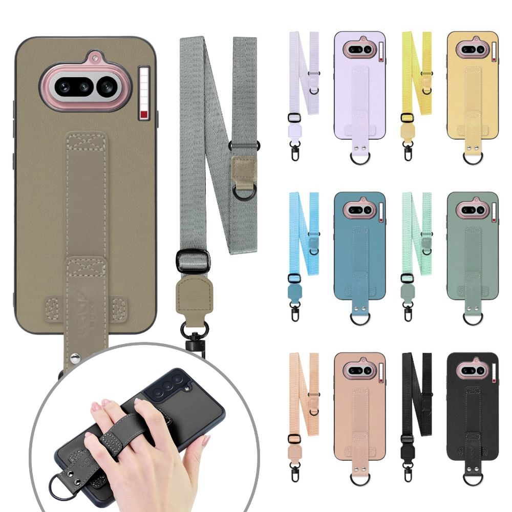 [ LOOF STRAP-SHELL (ロング+ Ver.) ] Nothing Phone (4a) A069 スマホケース 背面 ケース カバー ハードケース ショルダーベルト  本革 [ Nothing Phone (4a) ]