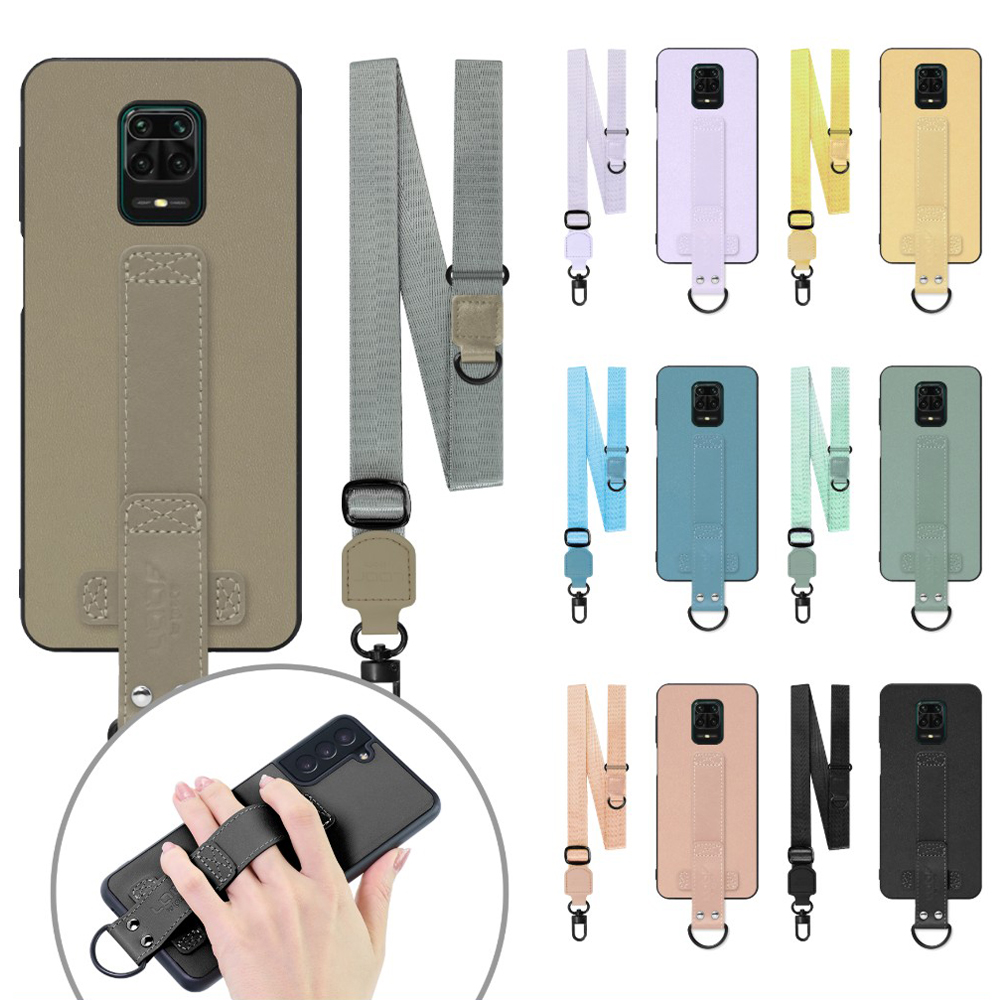 [ LOOF STRAP-SHELL (ロング+ Ver.) ] Xiaomi Redmi Note 9S redminote9s note9S redminote スマホケース 背面 ケース カバー ハードケース ショルダーベルト  本革 [ Redmi Note 9S ]