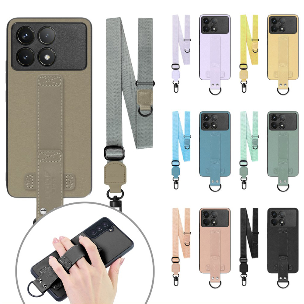 [ LOOF STRAP-SHELL (ロング+ Ver.) ] POCO F6 Pro  スマホケース 背面 ケース カバー ハードケース ショルダーベルト  本革 [ POCO F6 Pro ]