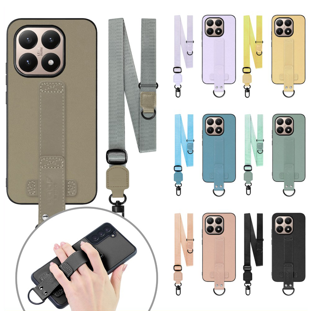 [ LOOF STRAP-SHELL (ロング+ Ver.) ] Xiaomi 15T シャオミ 15T スマホケース 背面 ケース カバー ハードケース ショルダーベルト  本革 [ Xiaomi 15T ]