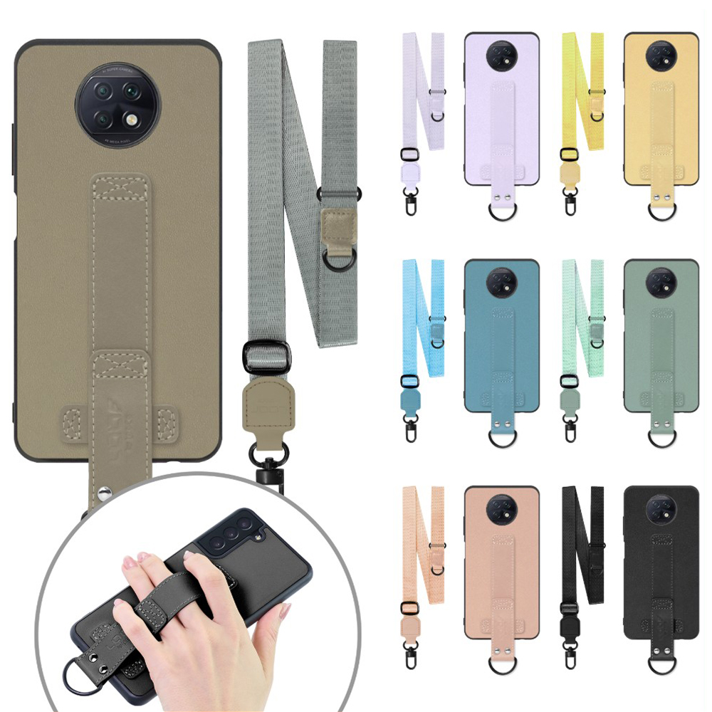 [ LOOF STRAP-SHELL (ロング+ Ver.) ] Xiaomi Redmi Note 9T redminote9t redminote note9t スマホケース 背面 ケース カバー ハードケース ショルダーベルト  本革 [ Redmi Note 9T ]