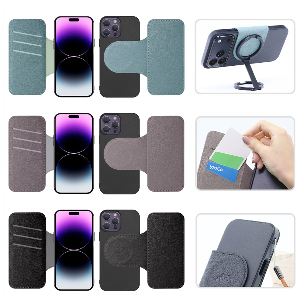 [ LOOF SLIM-BOOK Series ] iPhone 14 Pro Max iphone14promax 14promax プロマックス スマホケース ケース カバー 手帳型ケース 薄い カード収納 MagSafe対応 ワイヤレス充電 本革 [ iPhone 14 Pro Max ]