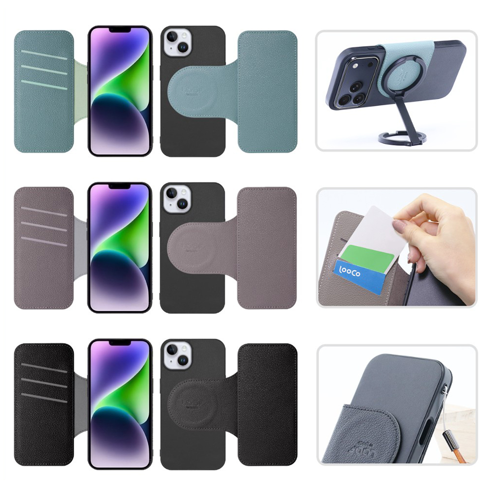 [ LOOF SLIM-BOOK Series ] iPhone 14 Plus iphone14plus 14plus 14+ プラス スマホケース ケース カバー 手帳型ケース 薄い カード収納 MagSafe対応 ワイヤレス充電 本革 [ iPhone 14 Plus ]