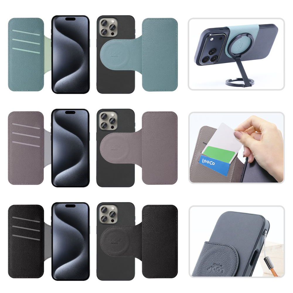 [ LOOF SLIM-BOOK Series ] iPhone 15 Pro Max iPhone15 Pro Max アイフォン15 プロ マックス iPhone 15 15ProMax アイフォン 15 スマホケース ケース カバー 手帳型ケース 薄い カード収納 MagSafe対応 ワイヤレス充電 本革 [ iPhone 15 Pro Max ]