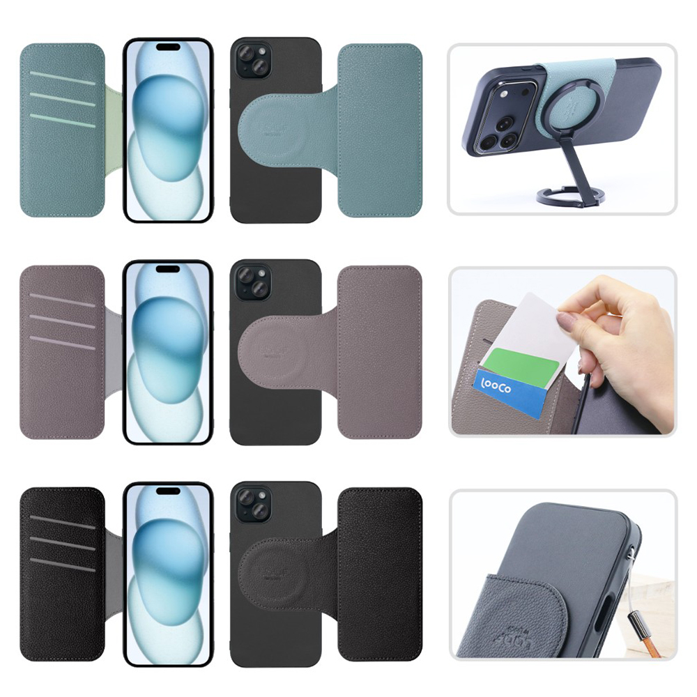 [ LOOF SLIM-BOOK Series ] iPhone 15 Plus iPhone15 Plus アイフォン15 プラス iPhone 15 Plus 15Plus アイフォン 15 スマホケース ケース カバー 手帳型ケース 薄い カード収納 MagSafe対応 ワイヤレス充電 本革 [ iPhone 15 Plus ]