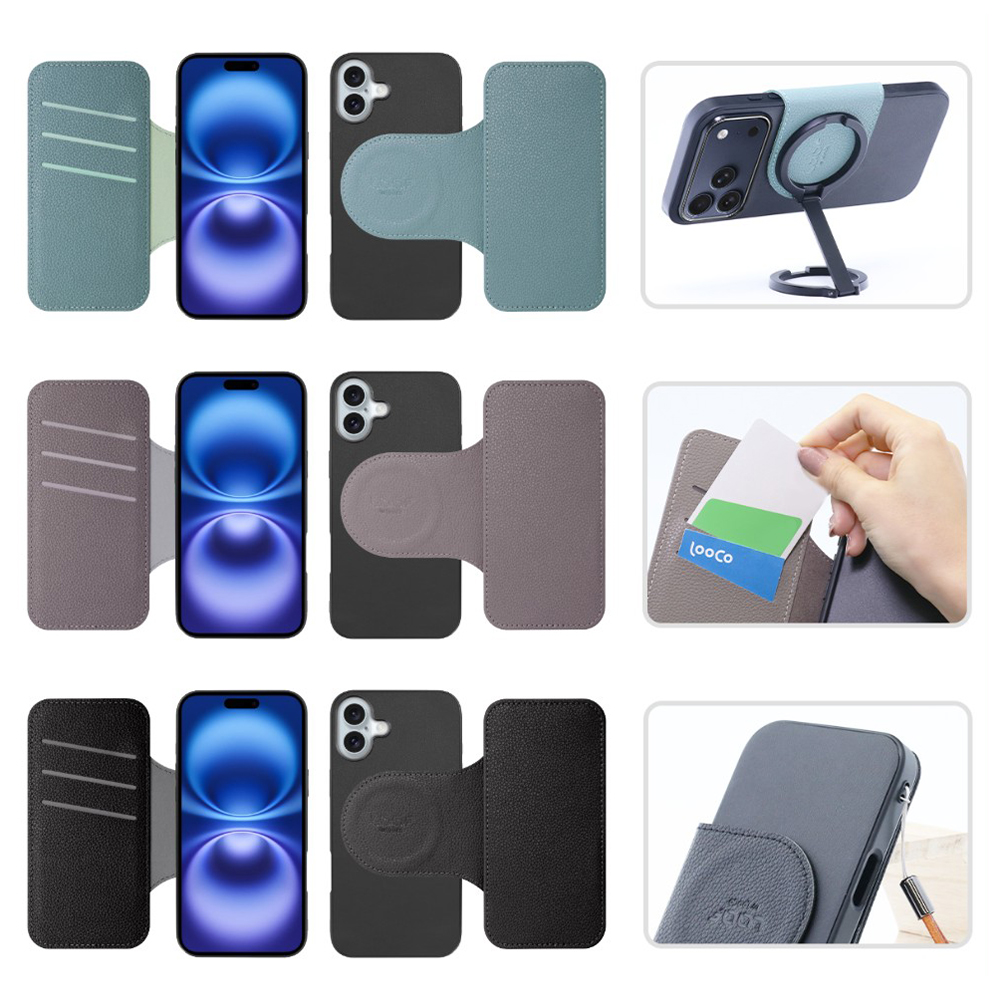 [ LOOF SLIM-BOOK Series ] iPhone 16 Plus iPhone16 Plus アイフォン16 プラス  スマホケース ケース カバー 手帳型ケース 薄い カード収納 MagSafe対応 ワイヤレス充電 本革 [ iPhone 16 Plus ]