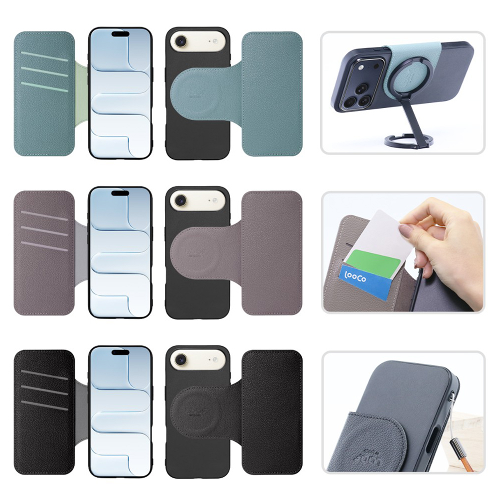 [ LOOF SLIM-BOOK Series ] iPhone Air iPhone Air アイフォン エア iPhoneAir スマホケース ケース カバー 手帳型ケース 薄い カード収納 MagSafe対応 ワイヤレス充電 本革 [ iPhone Air 用 ]