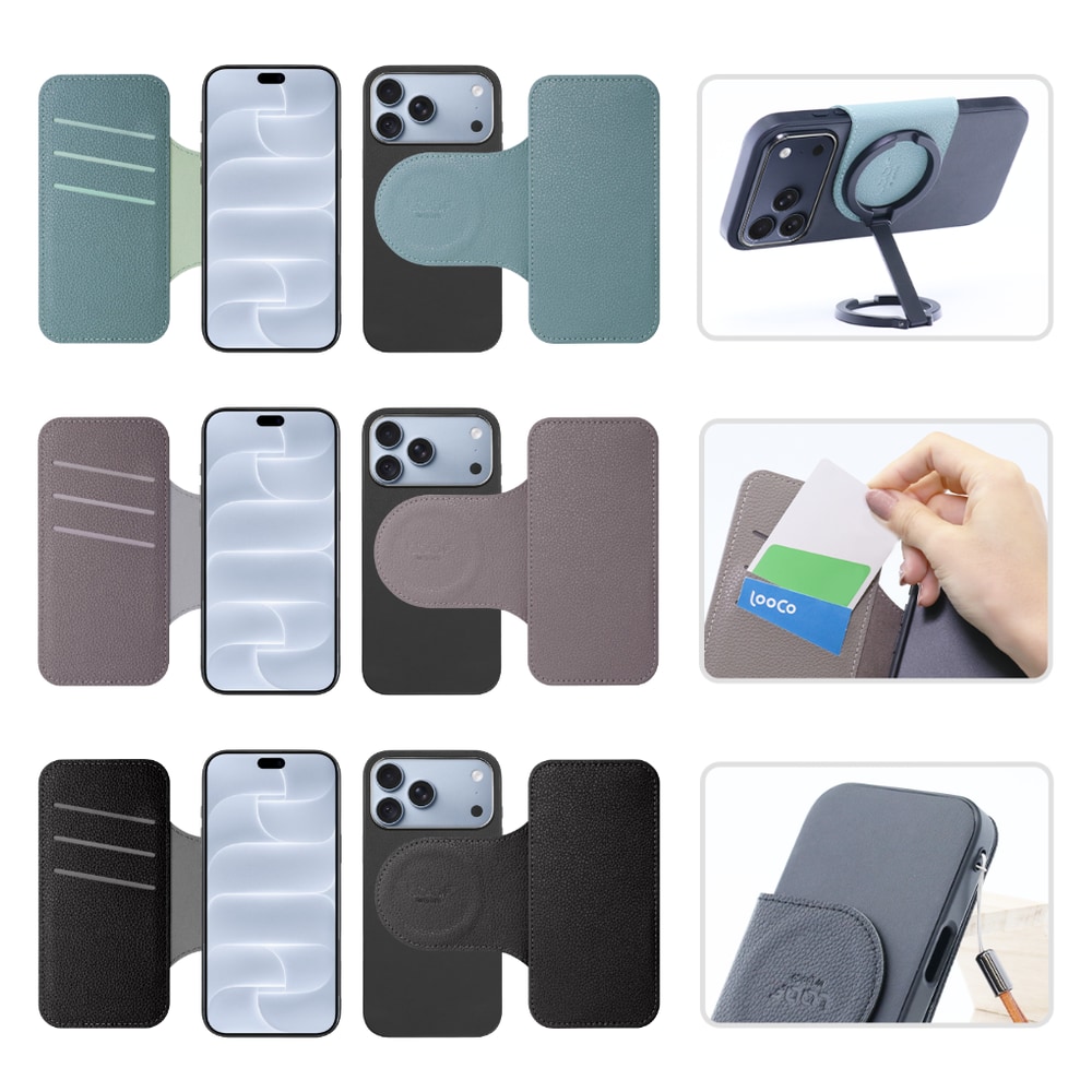 [ LOOF SLIM-BOOK ] iPhone 18 Pro Max iPhone18 Pro Max アイフォン18 プロ マックス スマホケース ケース カバー 手帳型ケース 薄い カード収納 MagSafe対応 ワイヤレス充電 本革 [ iPhone 18 Pro Max ]