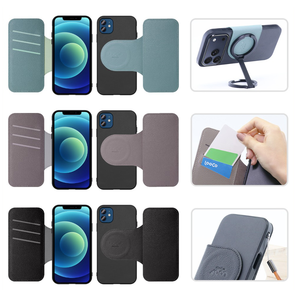 [ LOOF SLIM-BOOK Series ] iPhone 12 / 12 Pro iphone12 iphone12pro 12pro 12プロ スマホケース ケース カバー 手帳型ケース 薄い カード収納 MagSafe対応 ワイヤレス充電 本革 [ iPhone 12 / 12 Pro ]