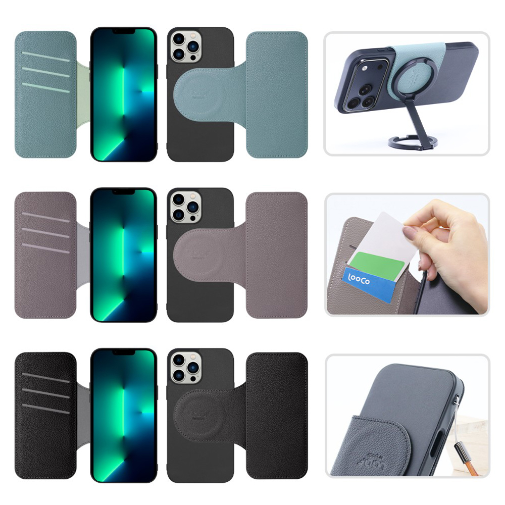 [ LOOF SLIM-BOOK Series ] iPhone 13 Pro Max iphone13promax 13promax promax プロマックス スマホケース ケース カバー 手帳型ケース 薄い カード収納 MagSafe対応 ワイヤレス充電 本革 [ iPhone 13 Pro Max ]