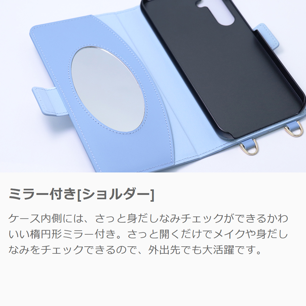 [ LOOF SWEET MIRROR Series ] ASUS Zenfone 9 zenphone9 スマホケース  ショルダー付き手帳型スマホケース ミラー付き カードポケット 本革 [ Zenfone 9 ]