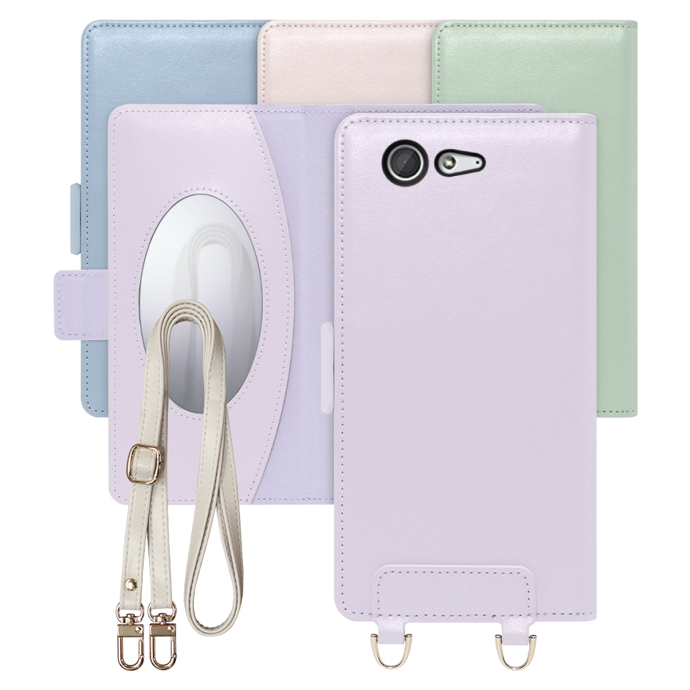 [ LOOF SWEET MIRROR Series ] arrows M04 / M04 PREMIUM arrowsm04 プレミアム アローズ FUJITSU FCNT スマホケース  ショルダー付き手帳型スマホケース ミラー付き カードポケット 本革 [ arrows M04 / M04 PREMIUM ]