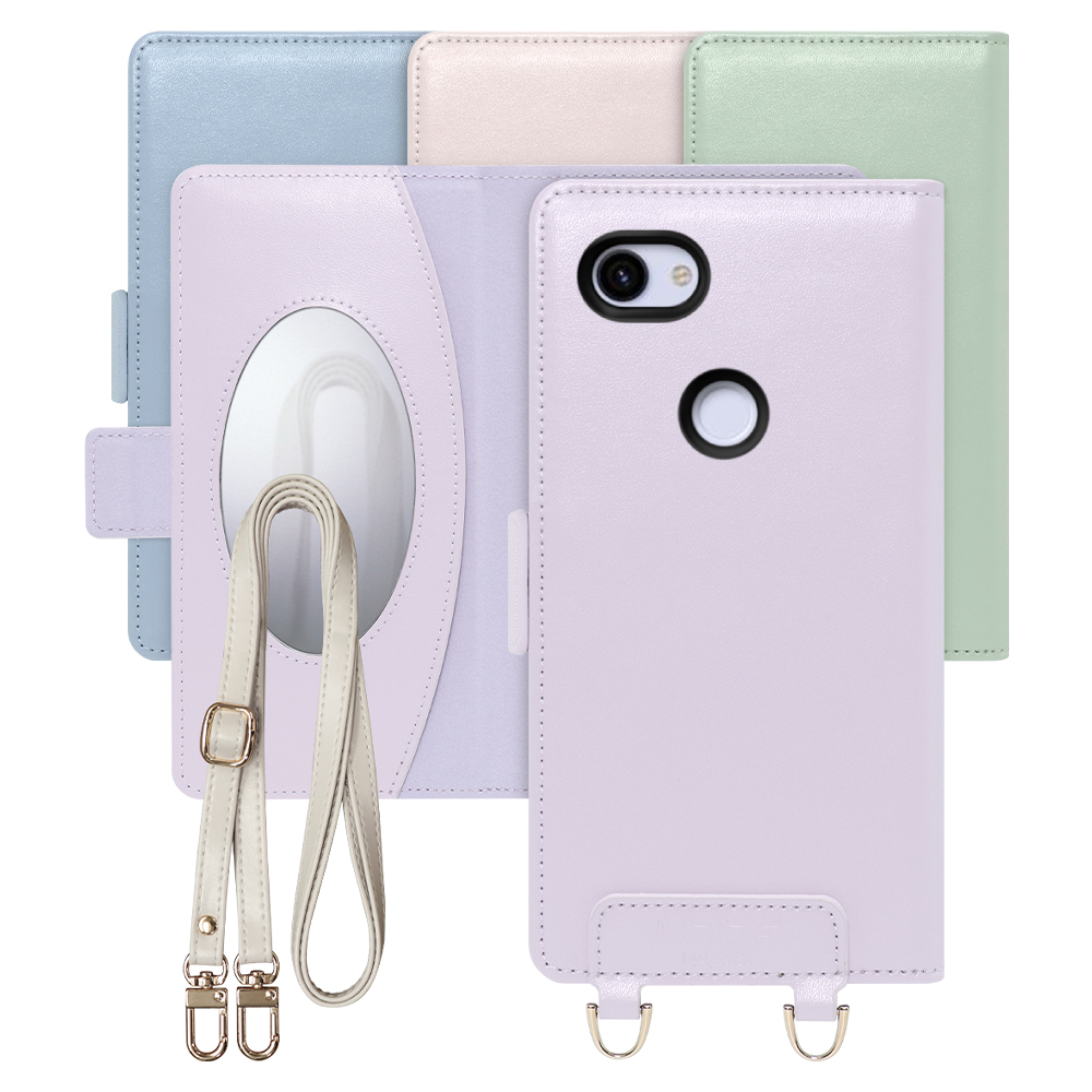 [ LOOF SWEET MIRROR Series ] Google Pixel 3a pixel3a ピクセル3a スマホケース  ショルダー付き手帳型スマホケース ミラー付き カードポケット 本革 [ Google Pixel 3a ]