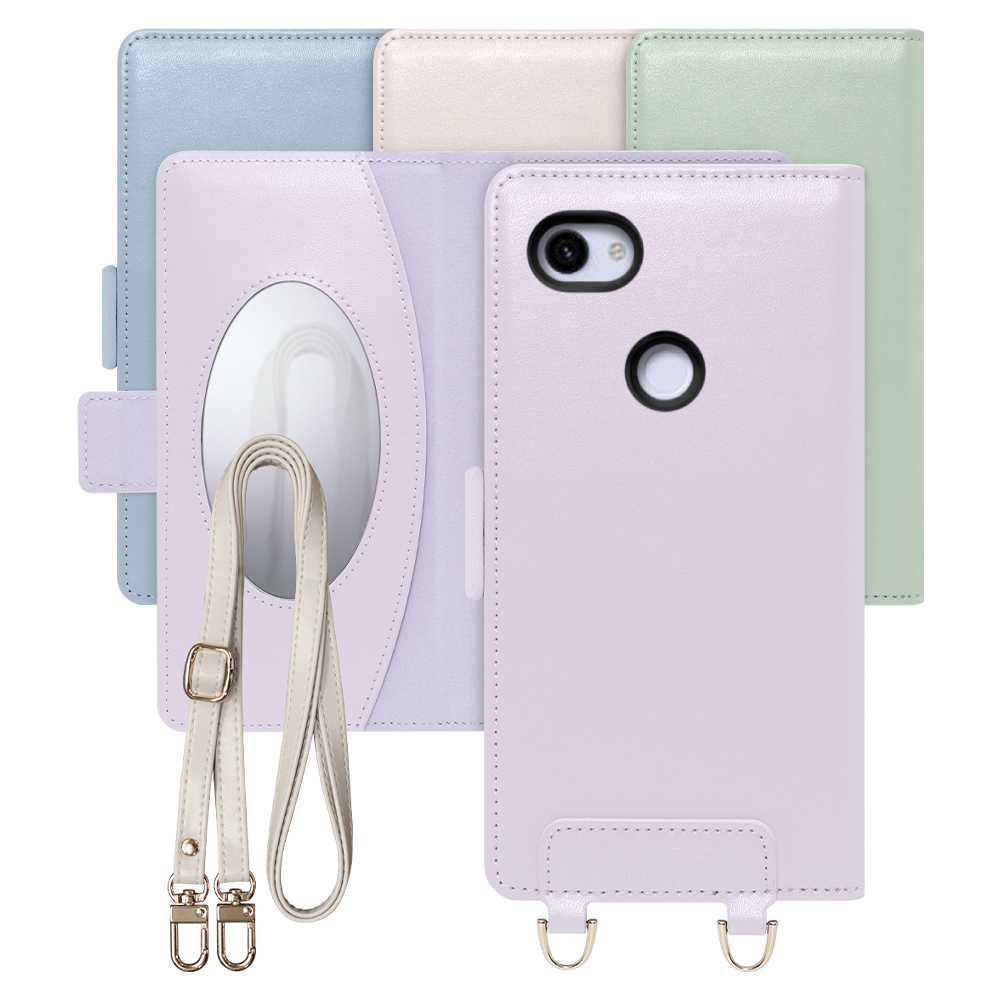 [ LOOF SWEET MIRROR Series ] Google Pixel 3a XL googlepixel pixel3axl ピクセル3axl スマホケース  ショルダー付き手帳型スマホケース ミラー付き カードポケット 本革 [ Google Pixel 3a XL ]