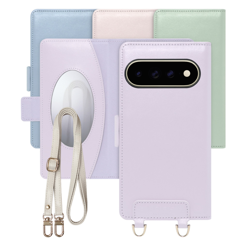 [ LOOF SWEET MIRROR ] Google Pixel 11 Pro XL  スマホケース  ショルダー付き手帳型スマホケース ミラー付き カードポケット 本革 [ Google Pixel 11 Pro XL ]