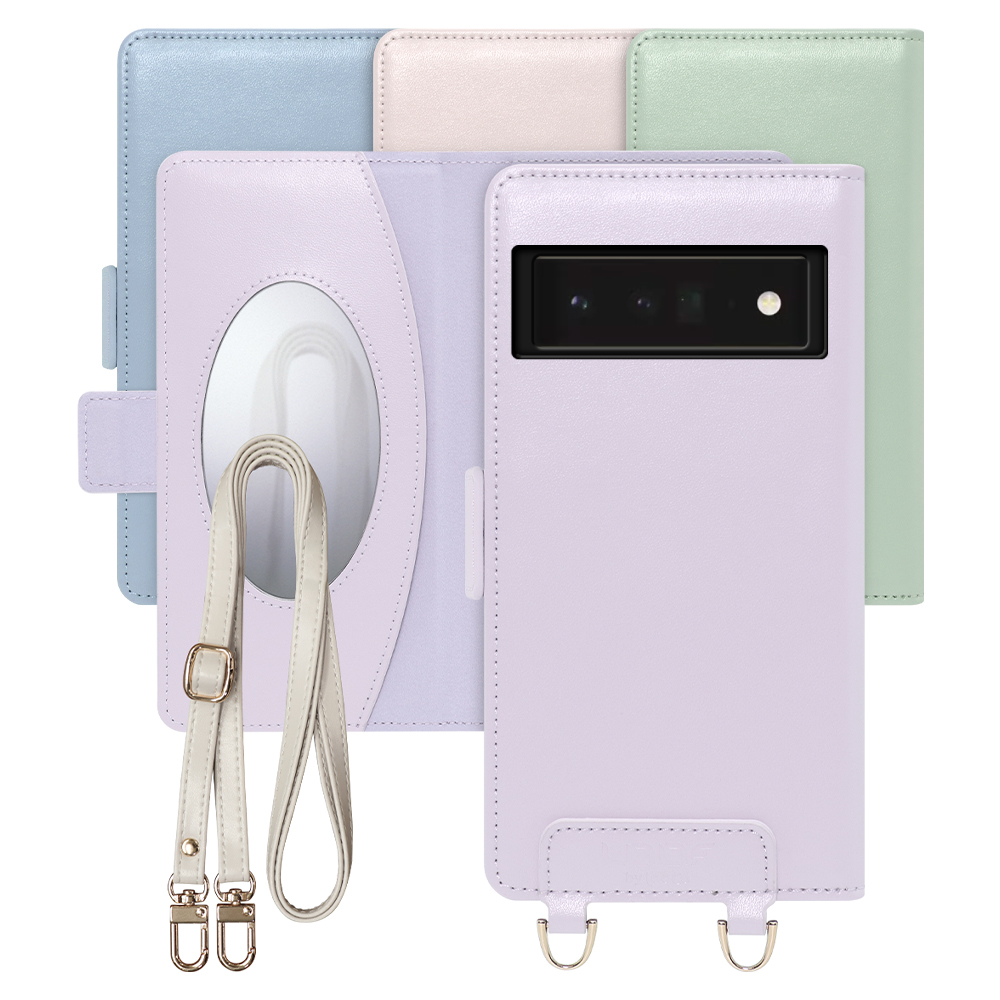 [ LOOF SWEET MIRROR Series ] Google Pixel 6 Pro Googlepixel6pro 6pro プロ ピクセル6pro スマホケース  ショルダー付き手帳型スマホケース ミラー付き カードポケット 本革 [ Google Pixel 6 Pro ]