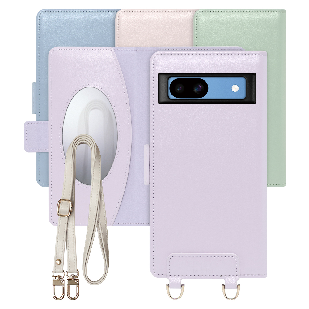 [ LOOF SWEET MIRROR Series ] Google Pixel 8a googlepixel8a Pixel8a ピクセル8a スマホケース  ショルダー付き手帳型スマホケース ミラー付き カードポケット 本革 [ Google Pixel 8a ]