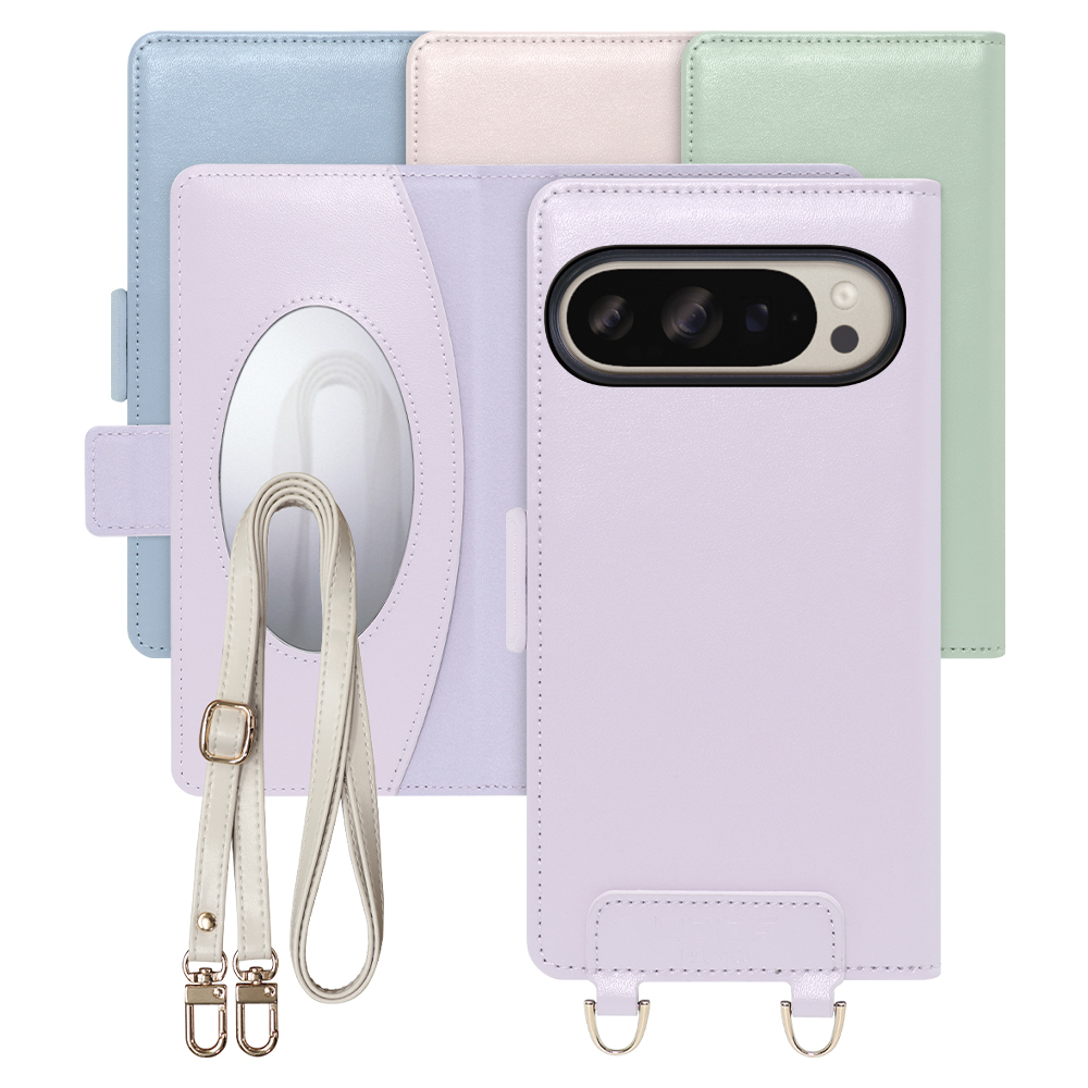 [ LOOF SWEET MIRROR Series ] Google Pixel 9 / 9 Pro Google Pixel9 Pixel9pro ピクセル9 ピクセル9プロ スマホケース  ショルダー付き手帳型スマホケース ミラー付き カードポケット 本革 [ Google Pixel 9 / 9 Pro ]